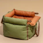 Tour de sortie pour animaux de compagnie, siège de voiture de luxe en Faux cuir pour chien/lit de voiture pour chat/lit rehausseur pour animaux de compagnie, siège de voyage pour chien et chat 7