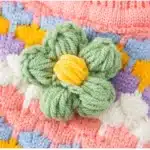 Pull tricoté à fleurs pour chien, Orange, vêtements chauds d'hiver pour nouvel an, tenues de bouledogue français, salopette fantaisie pour petit chiot 5