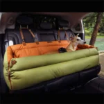 Tour de sortie pour animaux de compagnie, siège de voiture de luxe en Faux cuir pour chien/lit de voiture pour chat/lit rehausseur pour animaux de compagnie, siège de voyage pour chien et chat 1