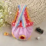 Dot Denim chien femme Shorts pantalons pour petits chiens moyens Chihuahua Pinscher culotte physiologique mascotas sous-vêtements accessoires 22