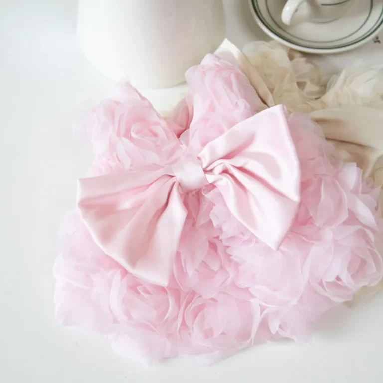 Printemps/été 3D Rose robe mignon arc vêtements pour animaux de compagnie chat et chien vêtements accessoires pour animaux de compagnie Teddy vêtements chiens robes pour petits chiens 2