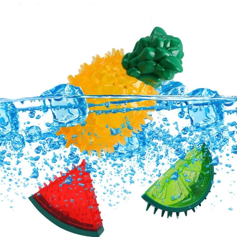 Jouet à mâcher rafraîchissant pour animaux de compagnie, jouet réutilisable pour chien et chat, dentition d'été, pastèque, ananas, citron, glace Durable, jouets en forme de Fruit congelé 2