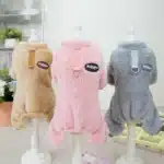 Pyjama thermique en velours pour chien, combinaison d'hiver pour petit chien, chiot, chat, chemise de nuit, Chihuahua, Yorkie, caniche, vêtements pour chien 16
