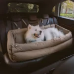 Tour de sortie pour animaux de compagnie, siège de voiture de luxe en Faux cuir pour chien/lit de voiture pour chat/lit rehausseur pour animaux de compagnie, siège de voyage pour chien et chat 4