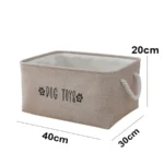 Paniers de rangement organisateur de jouets pour enfants boîte de rangement pour vêtements et articles divers panier à linge panier à jouets pour chiens panier de rangement pour jouets pour animaux de compagnie 6