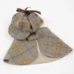 Charmant ensemble de costumes de détective pour animaux de compagnie – Cape pour chien et chat de style britannique avec chapeau, idéal pour les petites races, polyester, fermeture à bande magique 4