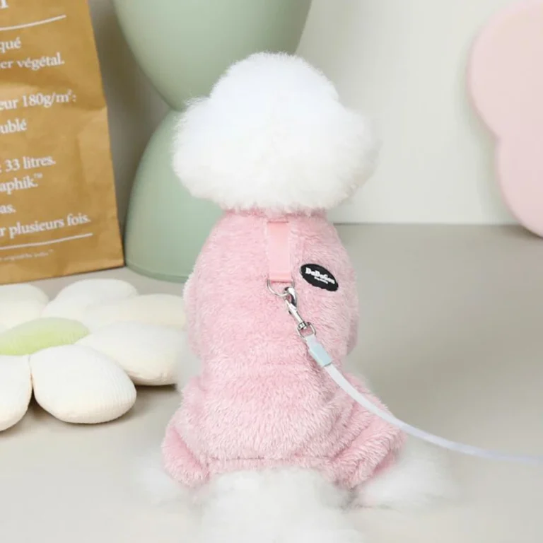 Pyjama thermique en velours pour chien, combinaison d'hiver pour petit chien, chiot, chat, chemise de nuit, Chihuahua, Yorkie, caniche, vêtements pour chien 22
