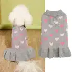 Robe pull bicolore à ourlet à volants, design UR mi-haut, coeur d'amour, FN anian, PrelyTeddy, M58, nouveau 5