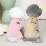 Pyjama thermique en velours pour chien, combinaison d'hiver pour petit chien, chiot, chat, chemise de nuit, Chihuahua, Yorkie, caniche, vêtements pour chien 19