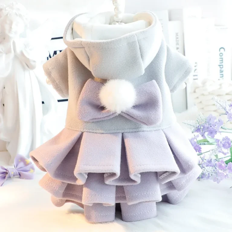 Tenue d'optique pour animaux de compagnie, jupe princesse en laine pour chat, jupe tutu pour petit chien, ours en peluche, manteau pour animaux de compagnie, robes pour petits chiens, automne, hiver 2
