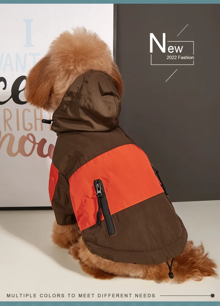 Veste d'hiver pour chien, polaire épaisse, vêtements chauds pour chiens, imperméable, bouledogue français, manteau pour chiot, coupe-vent, vêtements pour grands chiens 20