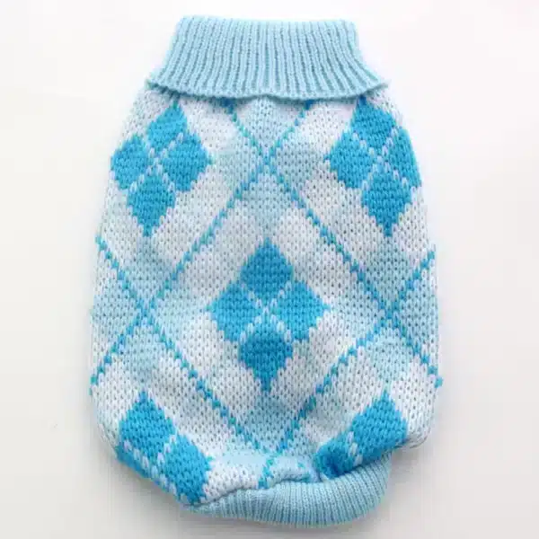 Pull à capuche Argyle pour chien et chat, chiot, manteau pour animal de compagnie, veste d'automne et d'hiver, 5 couleurs, 6 Tan 21