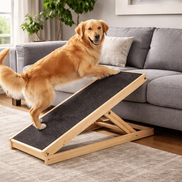 Rampe  en bois pour chien