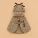 Costume de détective pour petit chien