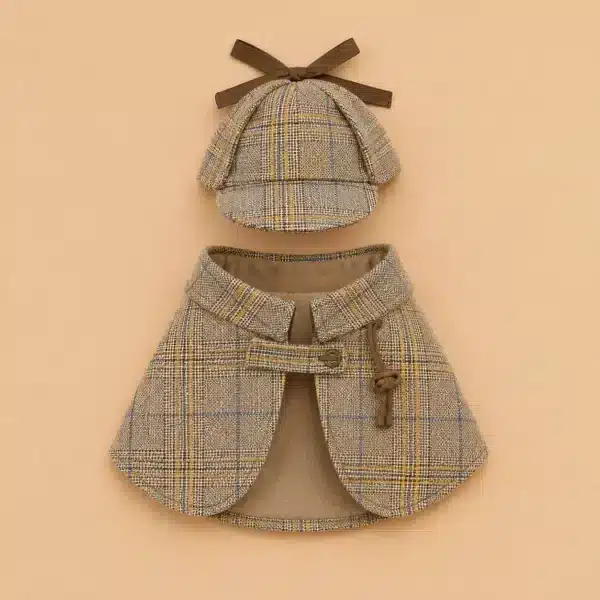 Costume de détective pour petit chien