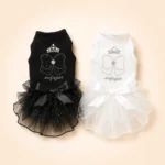 Robe princesse avec couronne chihuahua