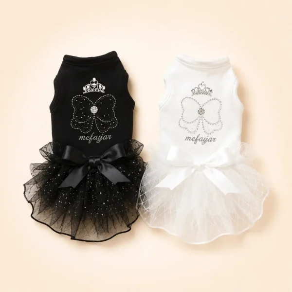 Robe princesse avec couronne chihuahua