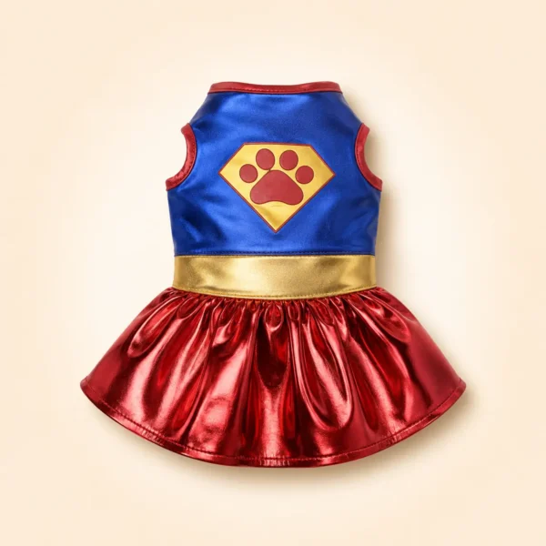 Robe super héros pour petit chien