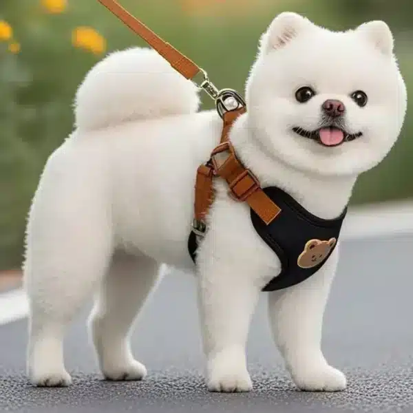 Harnais et laisse ourson chien 3