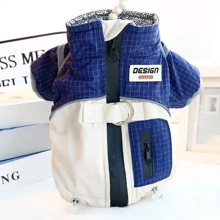 Coupe vent avec poche chien 5