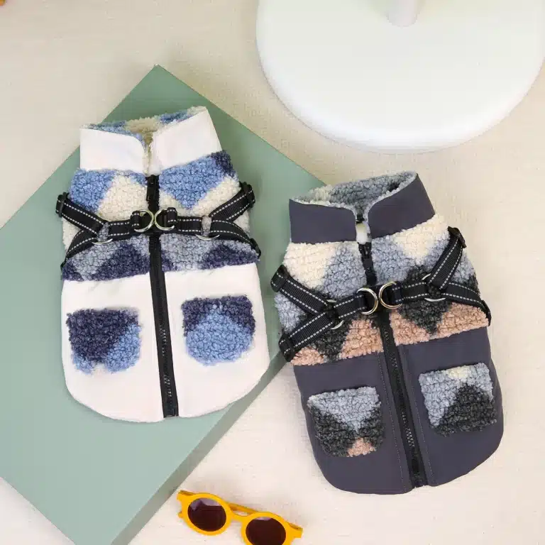 Gilet chaud harnais intégré chihuahua 14