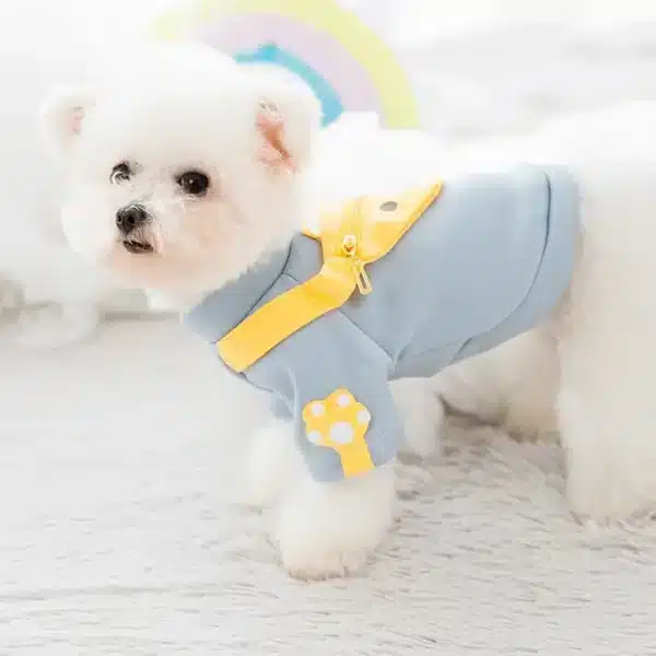 Pull avec sac banane pour petit chien 4