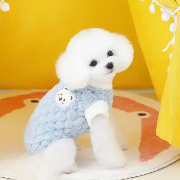 Pyjama pilou ourson avec crochet petit chien 19