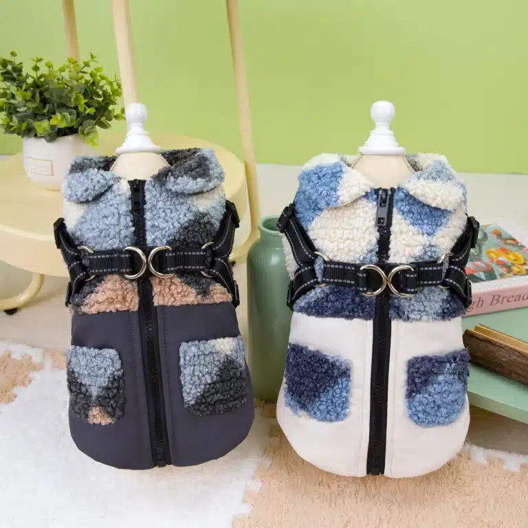 Gilet chaud harnais intégré chihuahua 7