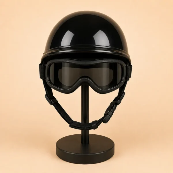 Casque de moto pour petits chiens noir