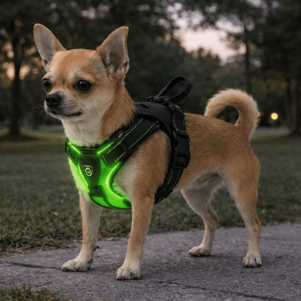 Harnais lumineux pour chien