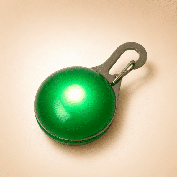 Pendentif led rond  pour collier chien