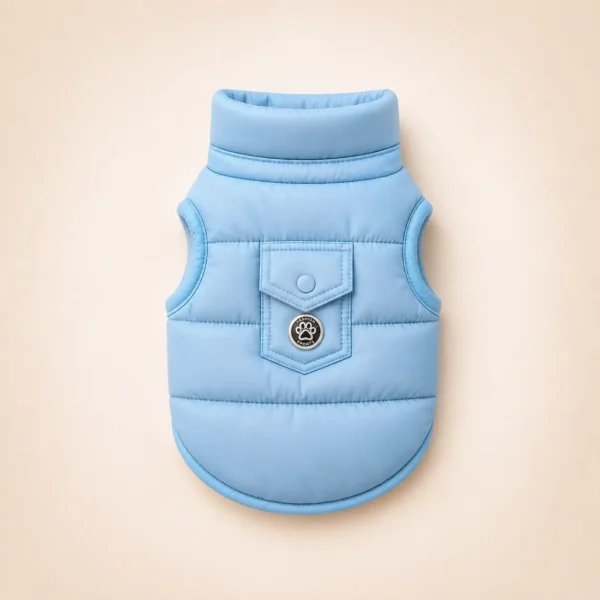 Doudoune col montant pour chien