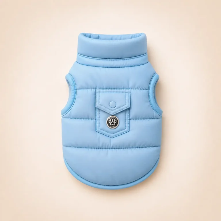 Doudoune col montant pour chien