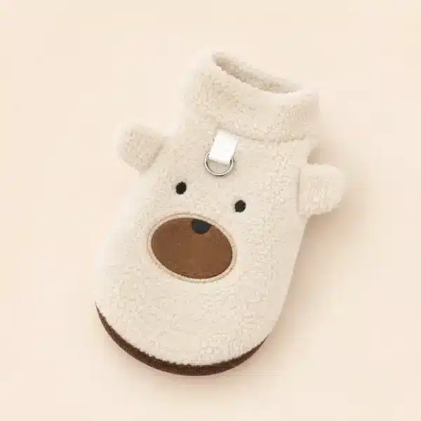 Gilet doux en pilou bichon