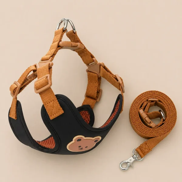 Harnais et laisse ourson chien