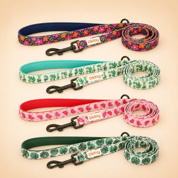 Laisse en nylon a motif pour chien