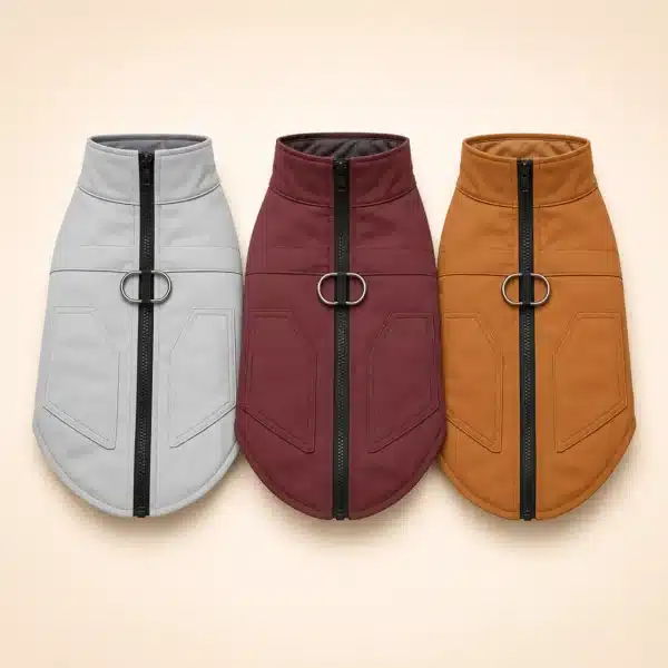 Manteau Cuir petit chien