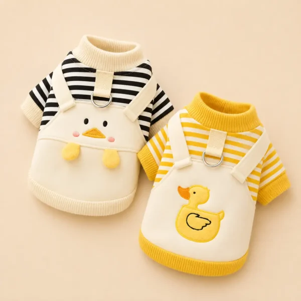 Pull canard avec crochet petit chien