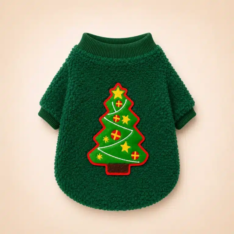 Pull de noël sapin pou spitz