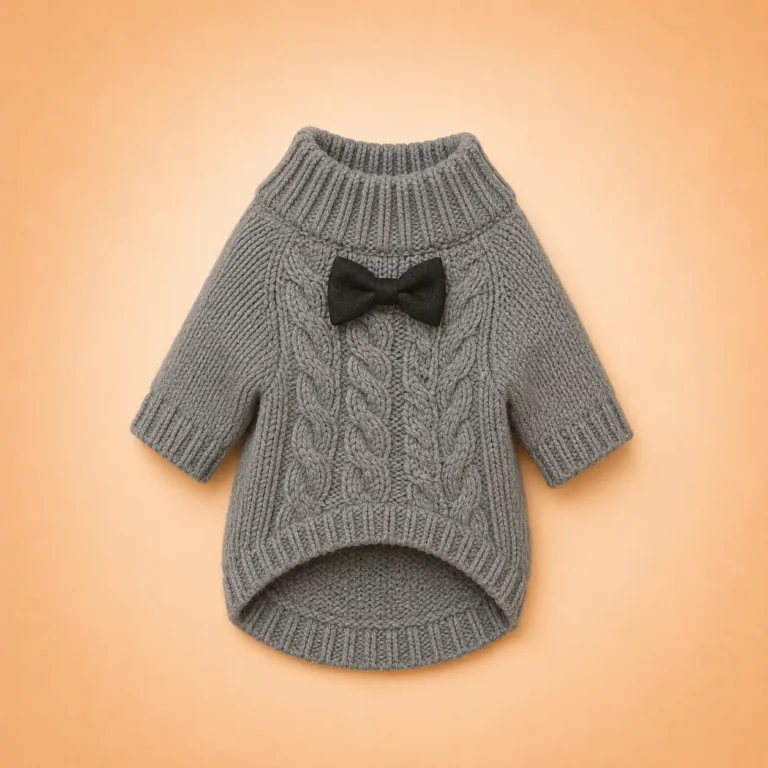 Pull en laine tricoté pour petit chien