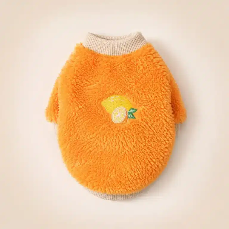 Pull motif fruit petit chien
