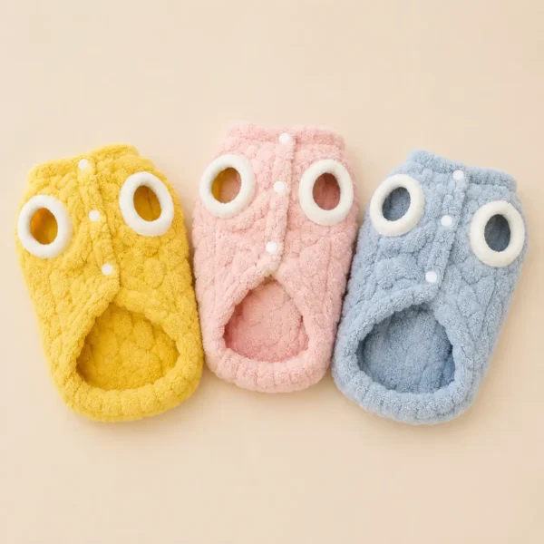 Pyjama pilou ourson avec crochet petit chien