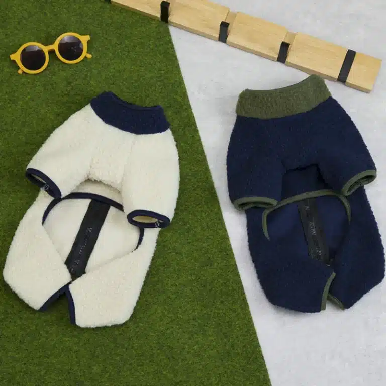 Combinaison pilou avec crochet pour chien 2