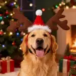 Serre tête de noel pour chien 3
