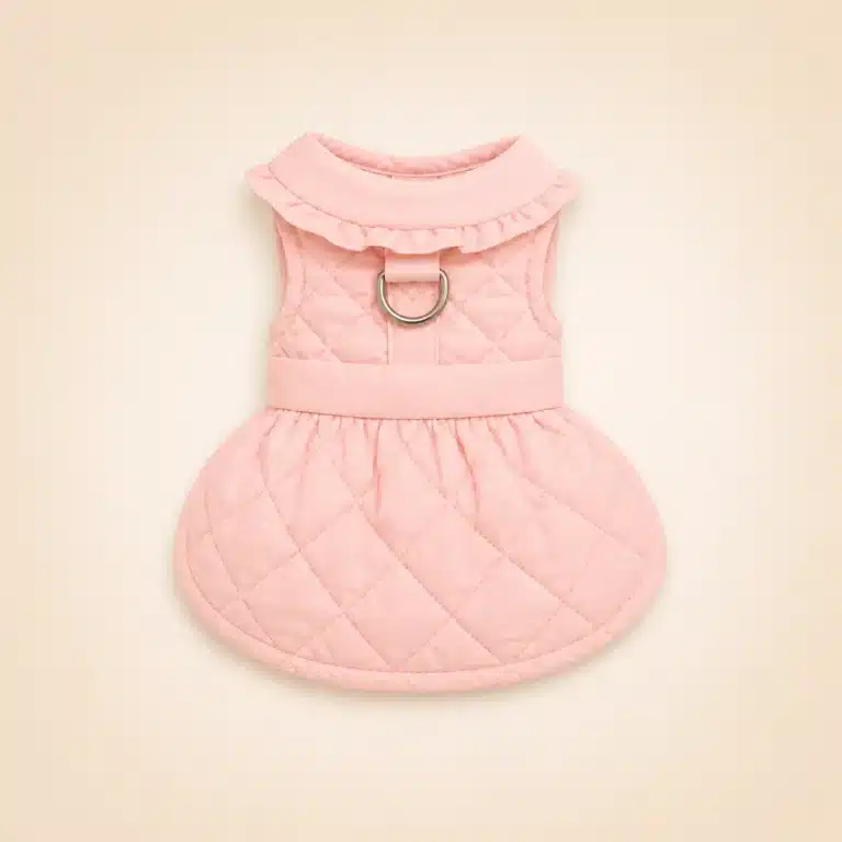 Robe matelassé avec crochet intégré chihuahua