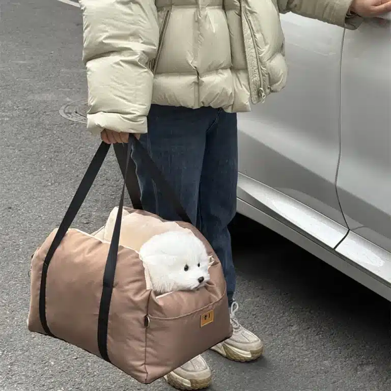 Siège de voiture rembourré chien 5