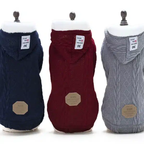 Manteau tricot chaud petit chien 12