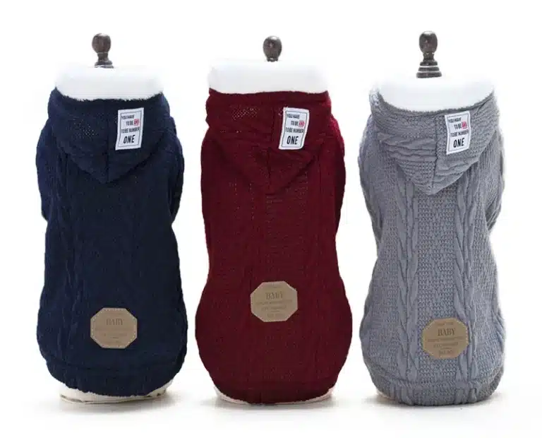 Manteau tricot chaud petit chien 12