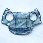 Veste sans manche jean petit chien 5