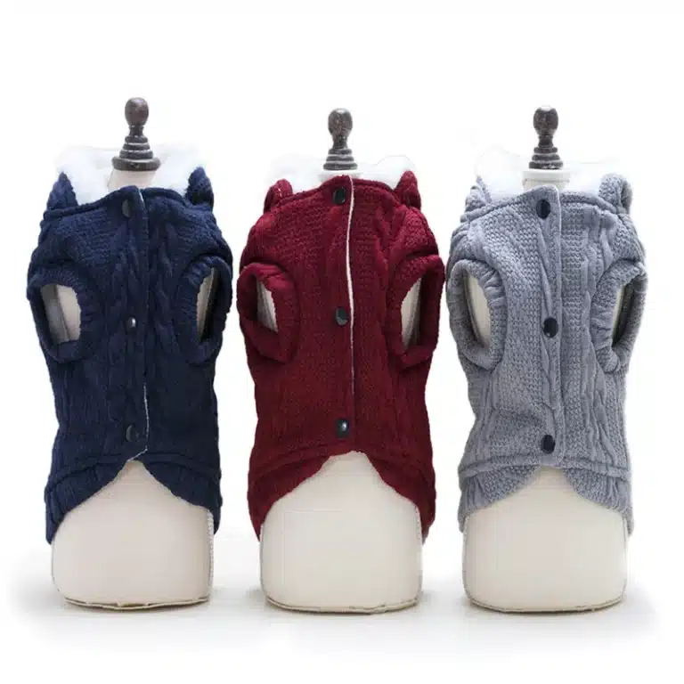 Manteau tricot chaud petit chien 2